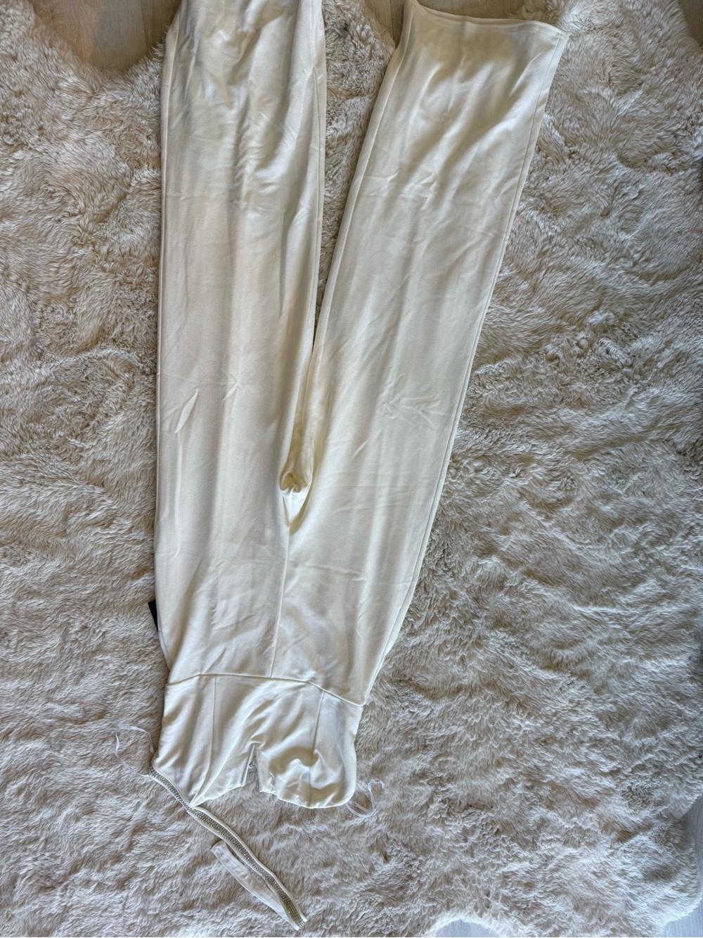 Lulu's White One-Shoulder Wide-Leg Jumpsuit - Picture 8 of 8